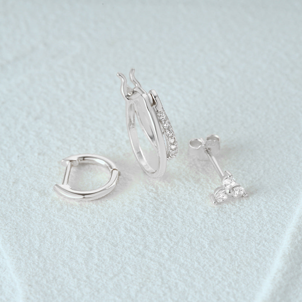 Aurora Glow: Conjunto de Brincos com Diamantes