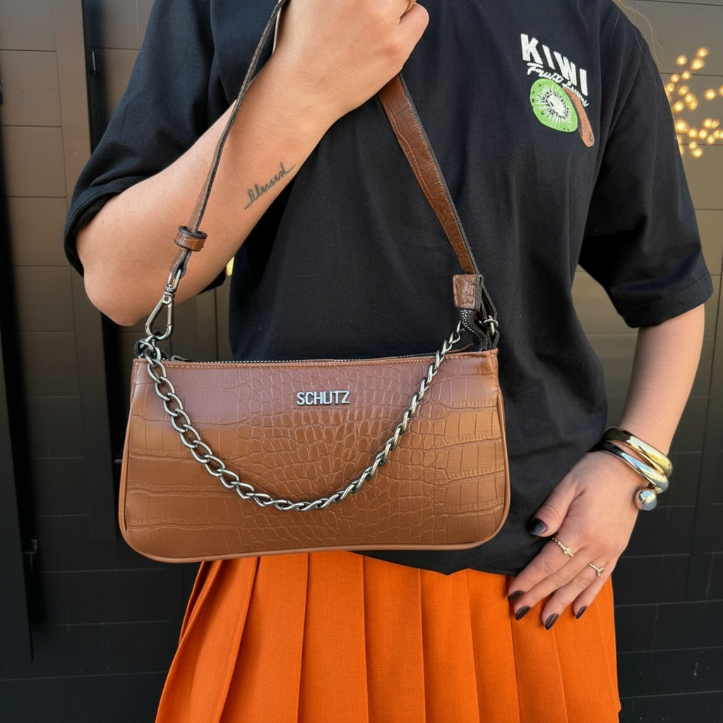 Bolsa Croco Urban SZ – Versatilidade e Estilo em Textura Premium