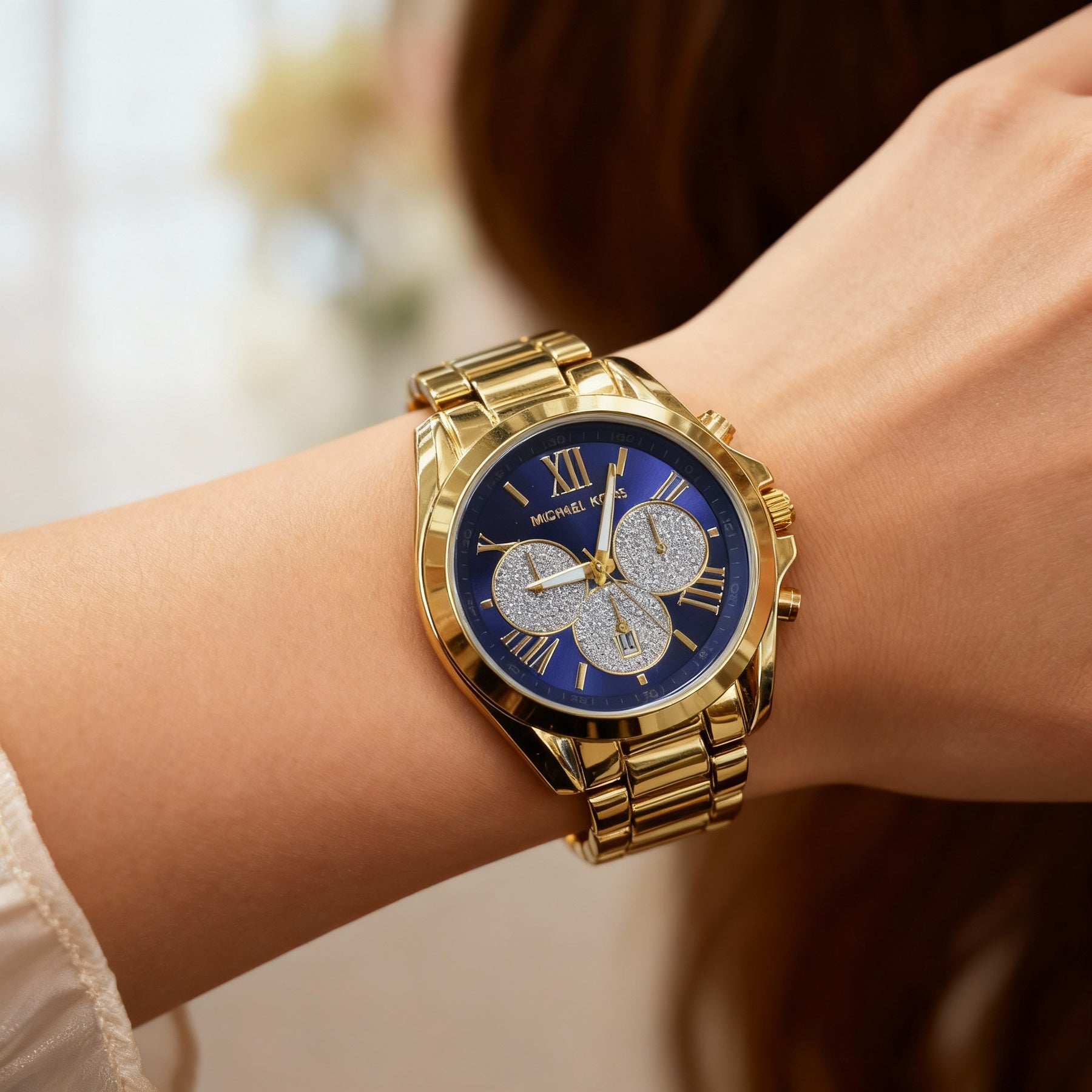 Relógio Michael Kors Chronograph Glamour Feminino
