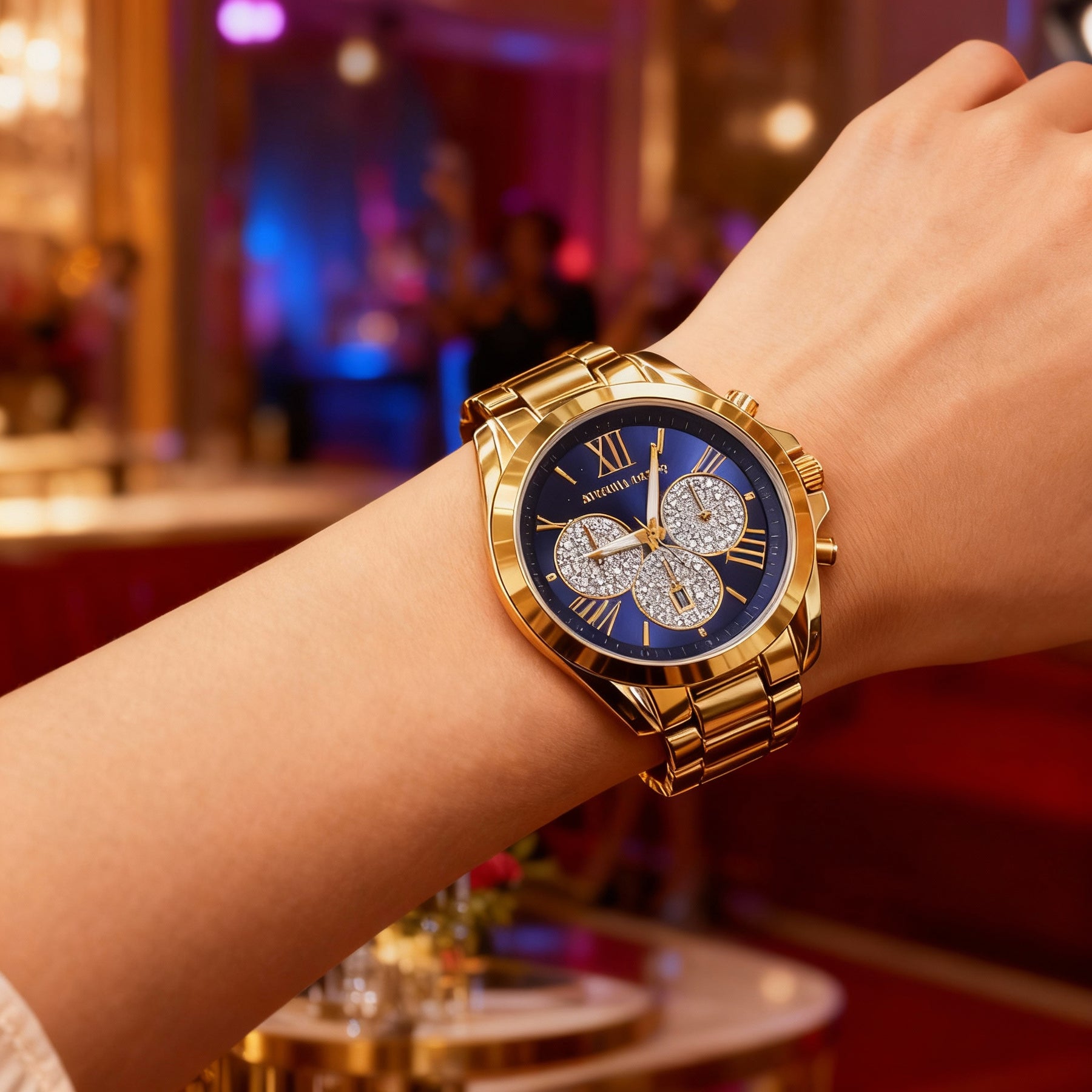 Relógio Michael Kors Chronograph Glamour Feminino