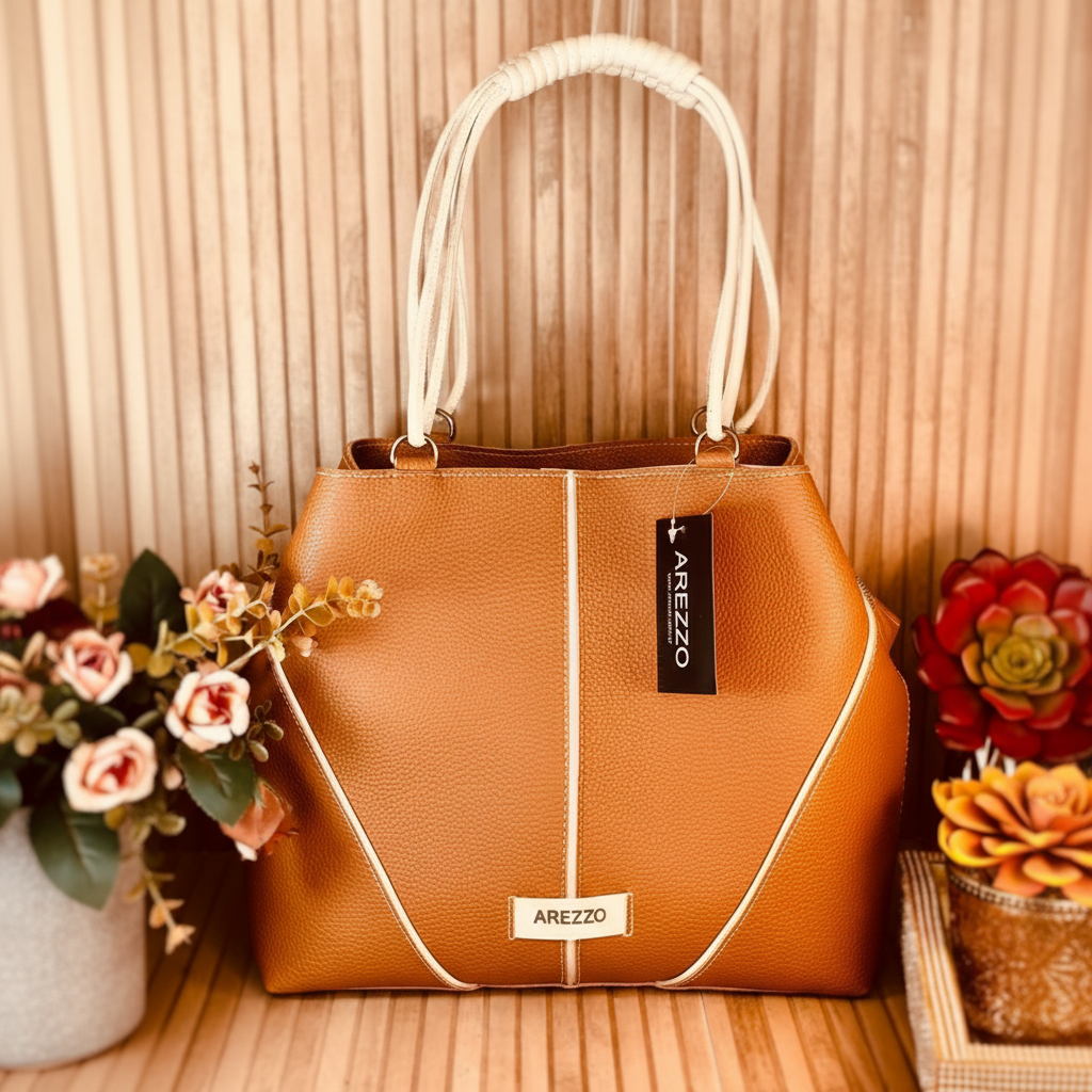 Bolsa Arezzo Geometric Twist Tote