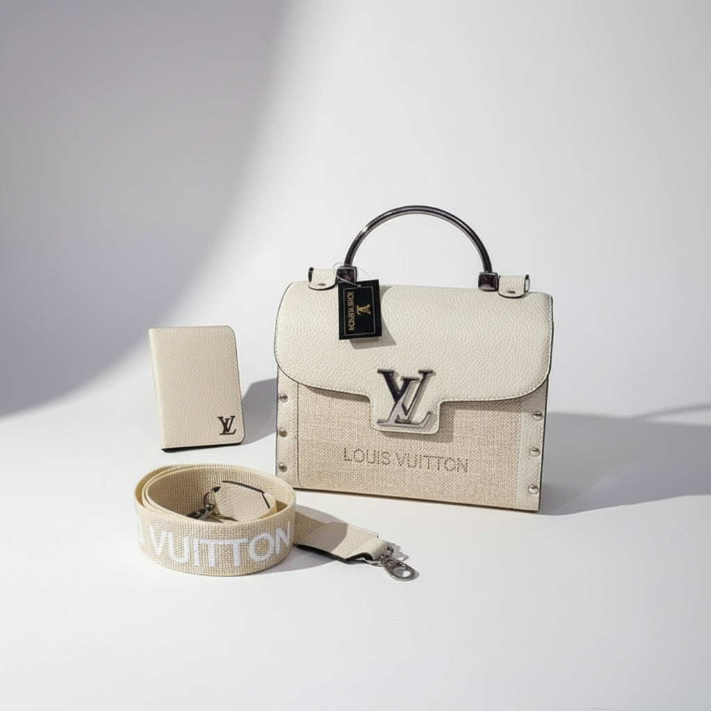 Kit Exclusive LV: Mini Baú de Madeira Monograma & Porta-Cartões Slim Prestige