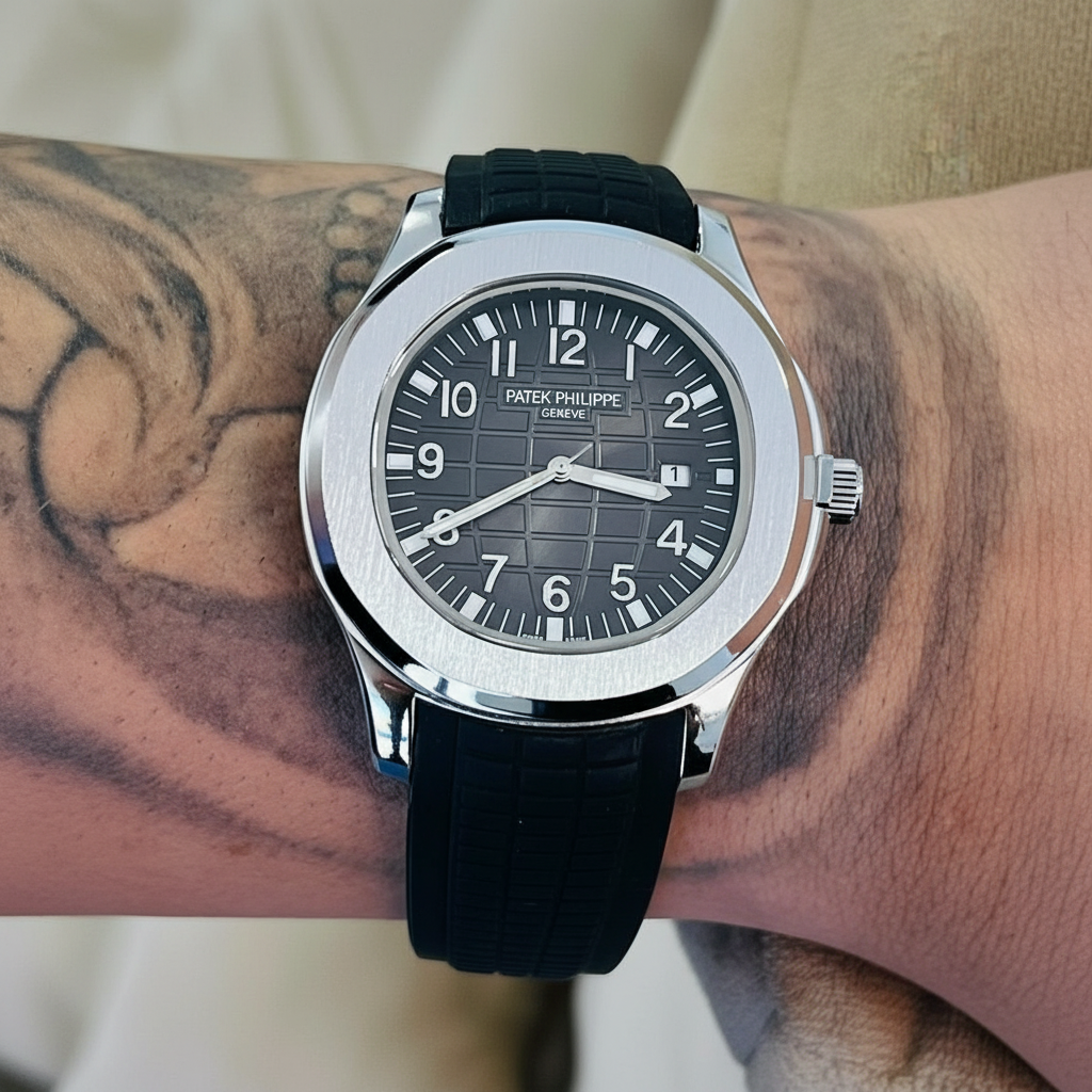 Relógio Masculino Luxo Esportivo com Pulseira de Silicone (Linha PP)