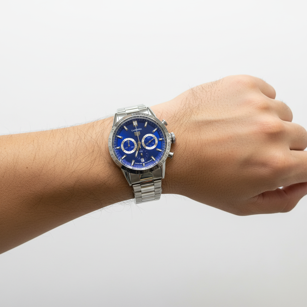 Relógio Cronógrafo Premium – Aço Inoxidável com Taquímetro