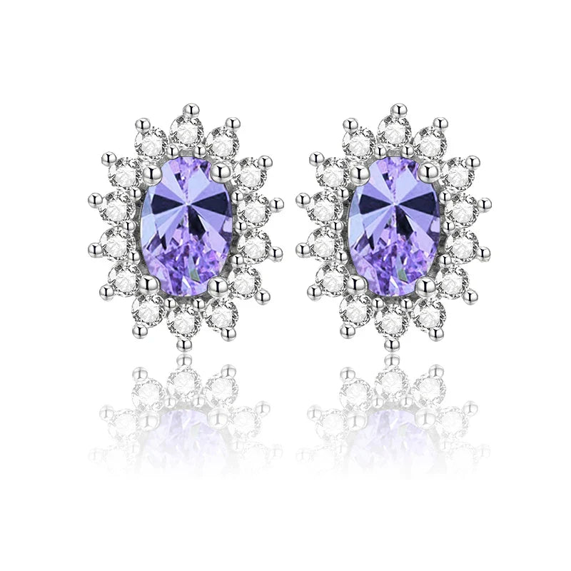 Brinco Oval com Esmeralda