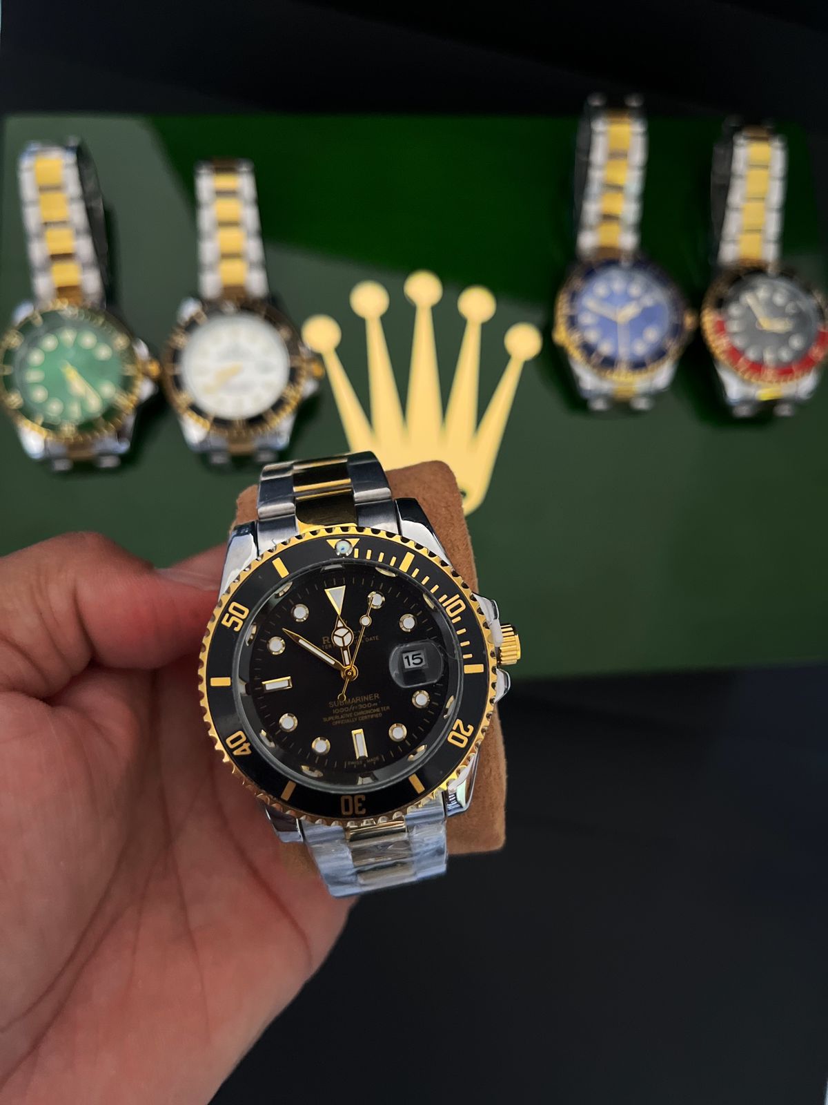 ROLEX SUBMARINER Bimetal | Luxo Suíço Prestige - Edição Modelo Misto Gold & Steel
