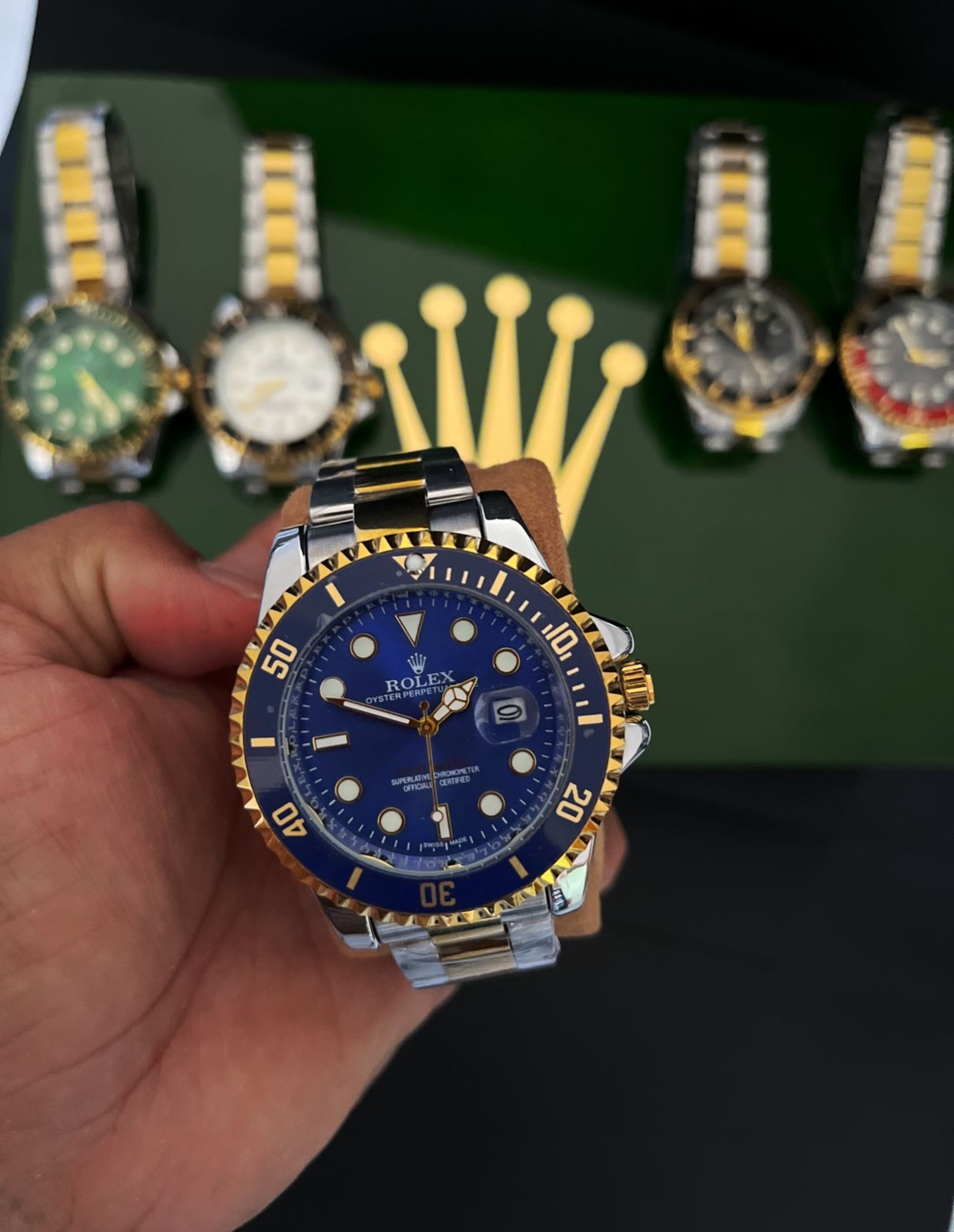 ROLEX SUBMARINER Bimetal | Luxo Suíço Prestige - Edição Modelo Misto Gold & Steel