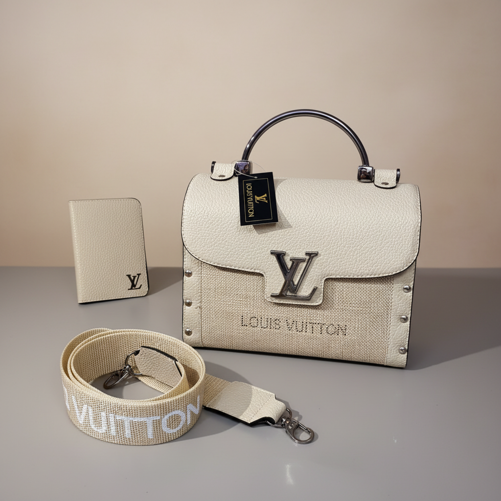 Kit Exclusive LV: Mini Baú de Madeira Monograma & Porta-Cartões Slim Prestige