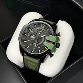 CronoBrave 100BAR – Relógio Masculino Cronógrafo Esportivo com Pulseira de Silicone