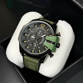 CronoBrave 100BAR – Relógio Masculino Cronógrafo Esportivo com Pulseira de Silicone