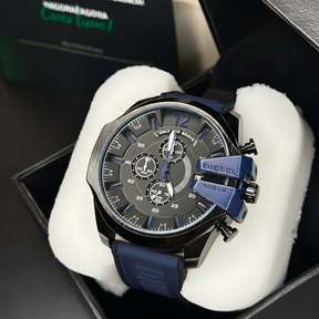CronoBrave 100BAR – Relógio Masculino Cronógrafo Esportivo com Pulseira de Silicone