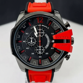 CronoBrave 100BAR – Relógio Masculino Cronógrafo Esportivo com Pulseira de Silicone