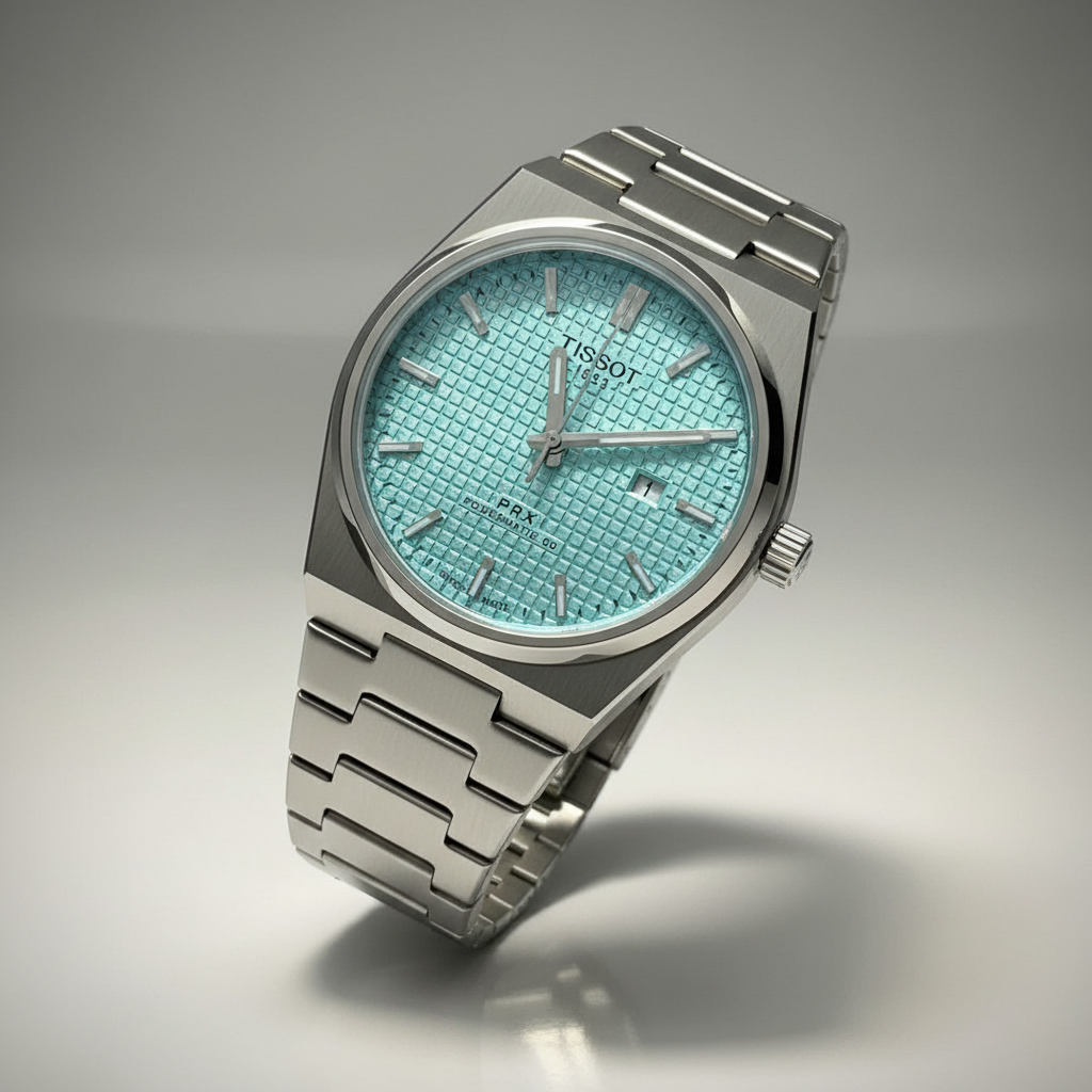 Relógio Masculino Aço Inox Power Reserve (Estilo T-Tank)