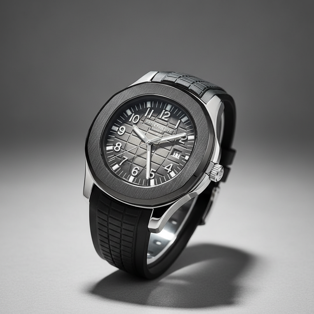 Relógio Masculino Luxo Esportivo com Pulseira de Silicone (Linha PP)