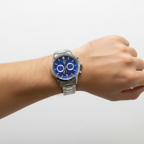 Relógio Cronógrafo Premium – Aço Inoxidável com Taquímetro