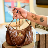 Bolsa CC Luxo – Estilo Chanel Quilted com Corrente