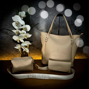 Kit de Bolsas Femininas Premium - Coleção Noir Elegance 3 em 1