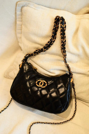 Bolsa CC Luxo – Estilo Chanel Quilted com Corrente