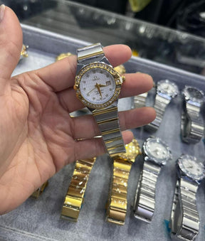 Chronos Elite S-Series: Relógio de Luxo com Bezel de Cristais e Design Integrado